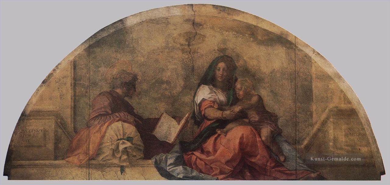 Madonna del Sacco Madonna mit dem Sack Renaissance Manierismus Andrea del Sarto Ölgemälde